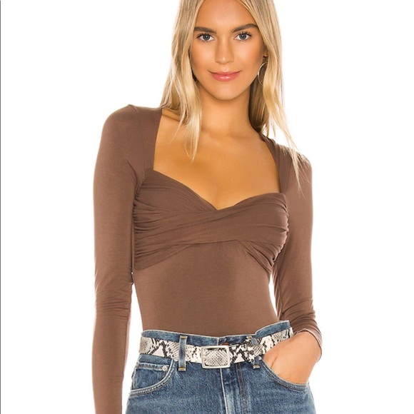 Lovers + Friends Tops - Mikka Bodysuit in Brown